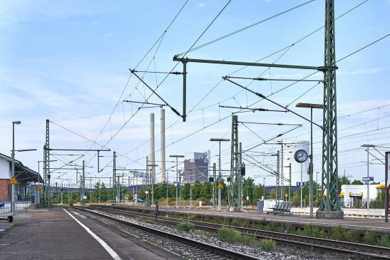 Blick von Gleis 1 Richtung Heilbronn