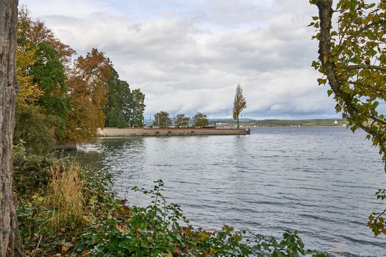 Blick zur Schiffsanlegestelle