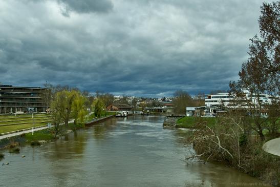 Blick von der Bleichinselbrücke 