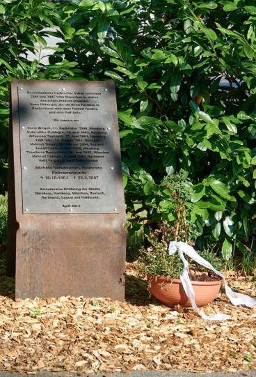 Erinnerung an die 22-jährige Polizistin Michèle Kiesewetter, 2007 während dem Dienst auf der Theresienwiese ermordet